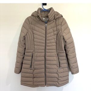 Michael Kors Taupe Packable Puffer Jacket Sz. M